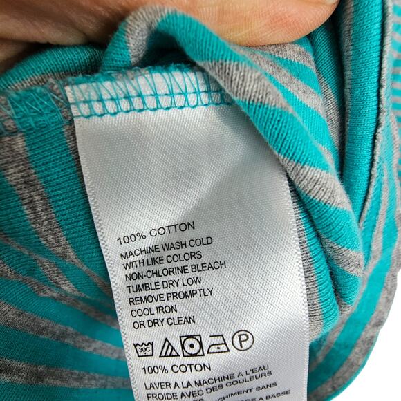 Tommy Bahama Polo Shirt Short Sleeve Polo Shirt Striped Polo Shirt M Gray Blue - Picture 6 of 7